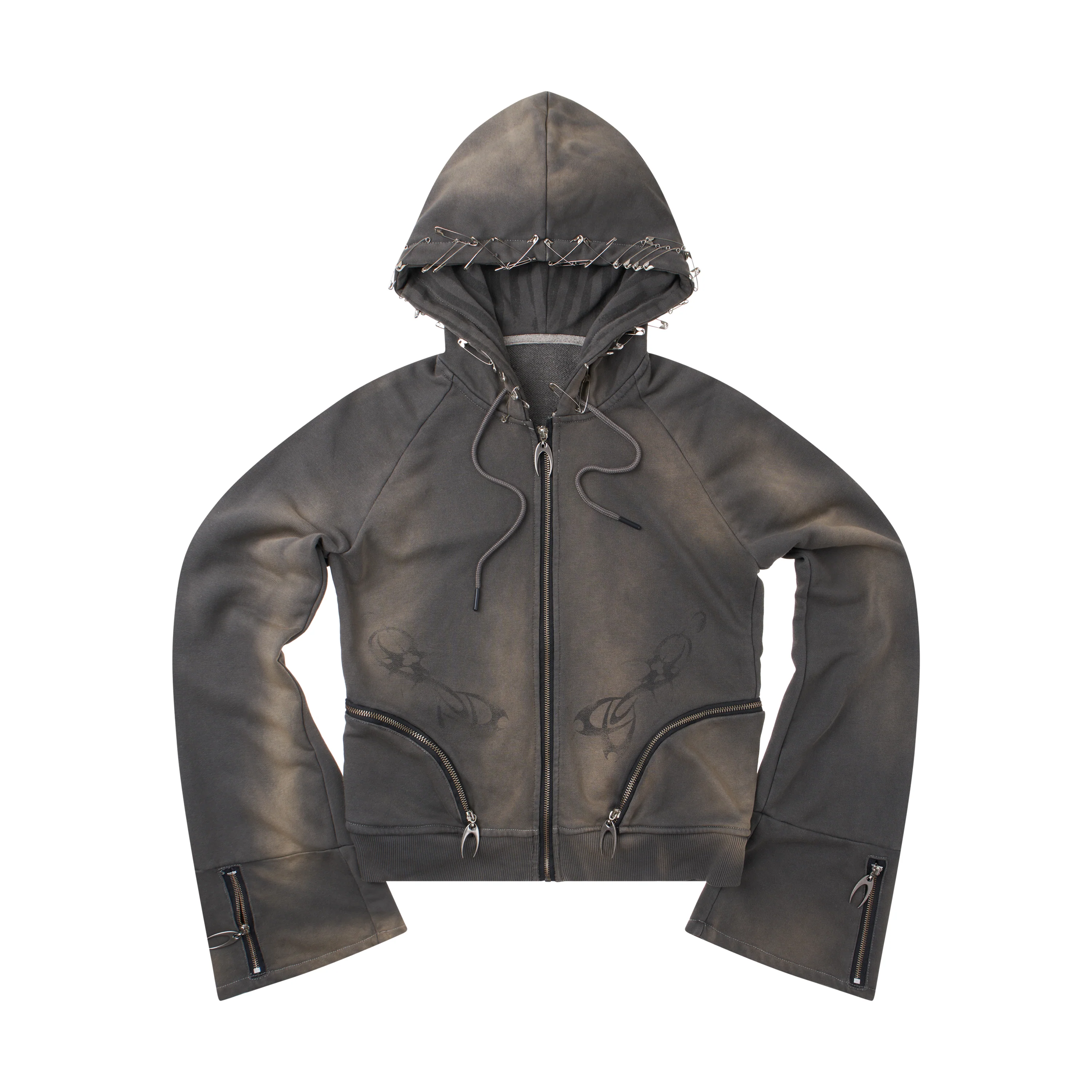 EPL BROWN WAXED HOODZIP