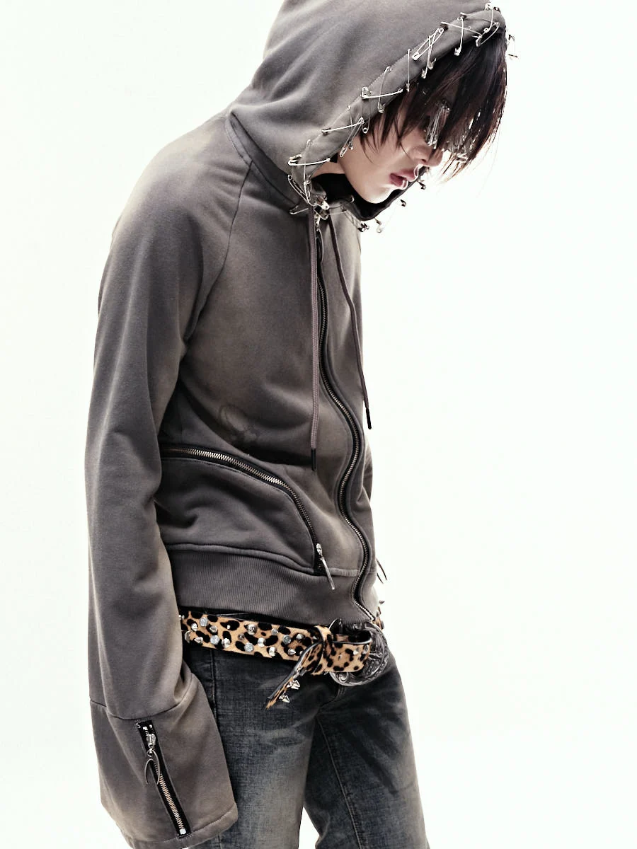 EPL BROWN WAXED HOODZIP - Image 3
