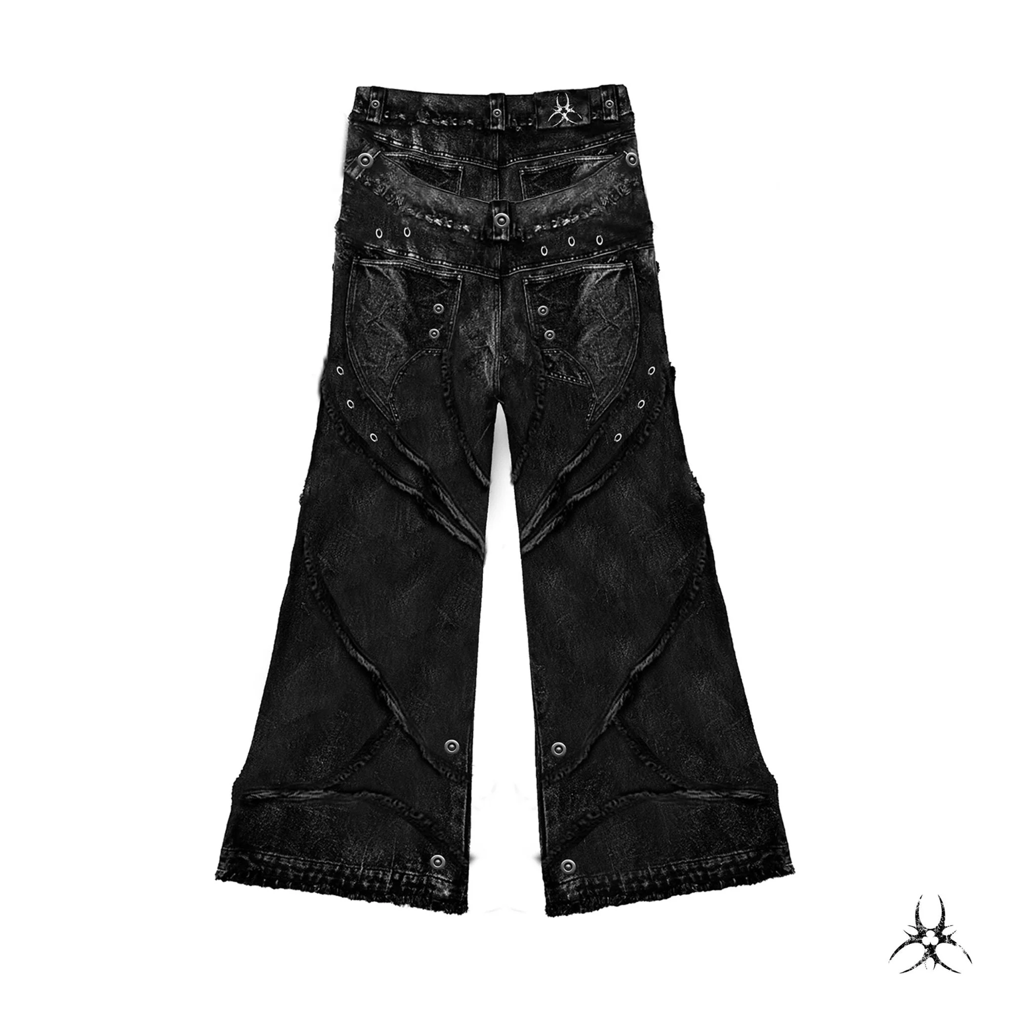 00 KNIGHT CLUB BAGGY FLARE JEANS - Image 2